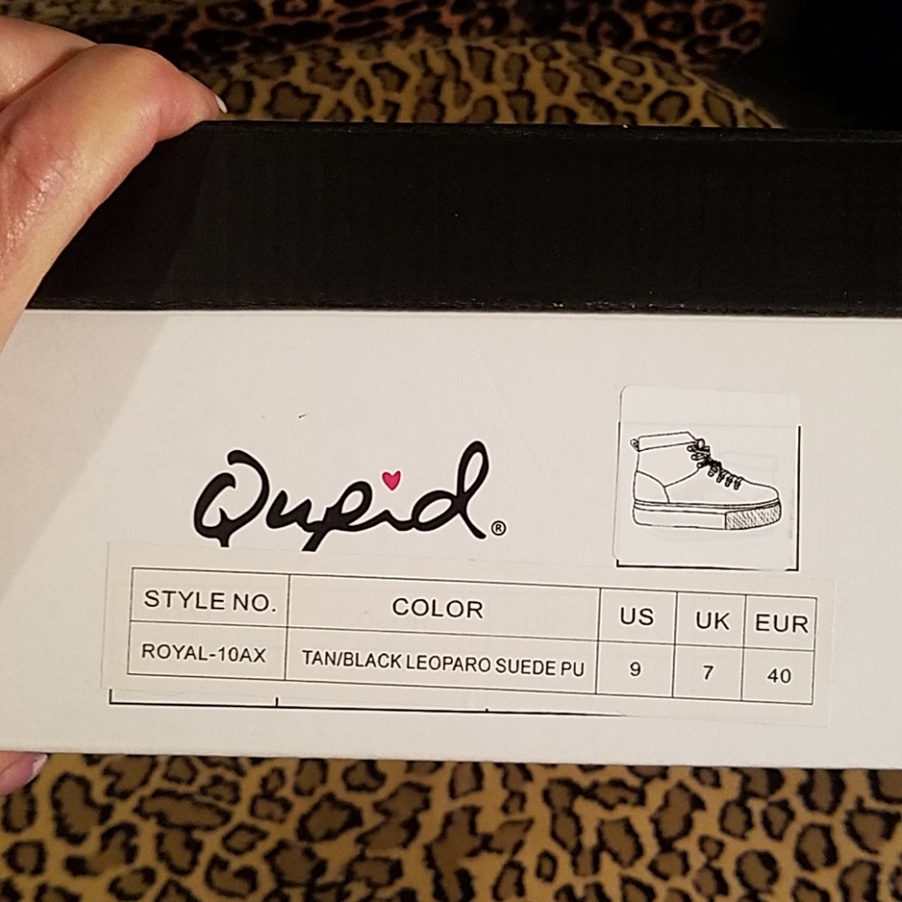 BRAND NEW Leopard print sneakers-sz9 - Picture 6 of 7